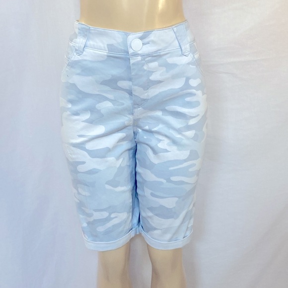 FINAL PRICE-DEMOCRACY Jeans Camouflage Blue Fog Tummy Control Size 18WP NWOT - Picture 4 of 7